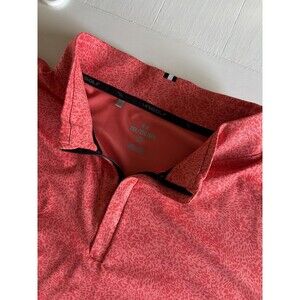 Under Armour Golf Quarter Zip 2XL Loose In His Grip Orange Print